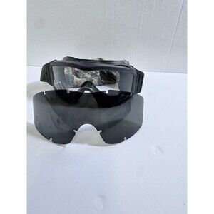 ESS Profile NVG Ballistic Goggles Gray‎ with Clear and Smoke Lenses Camo Sleeve